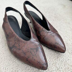 Vagabond snake leather shoes (size 37/6.5)